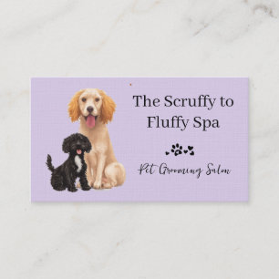 Dog Grooming Salon Pet Care Business Card