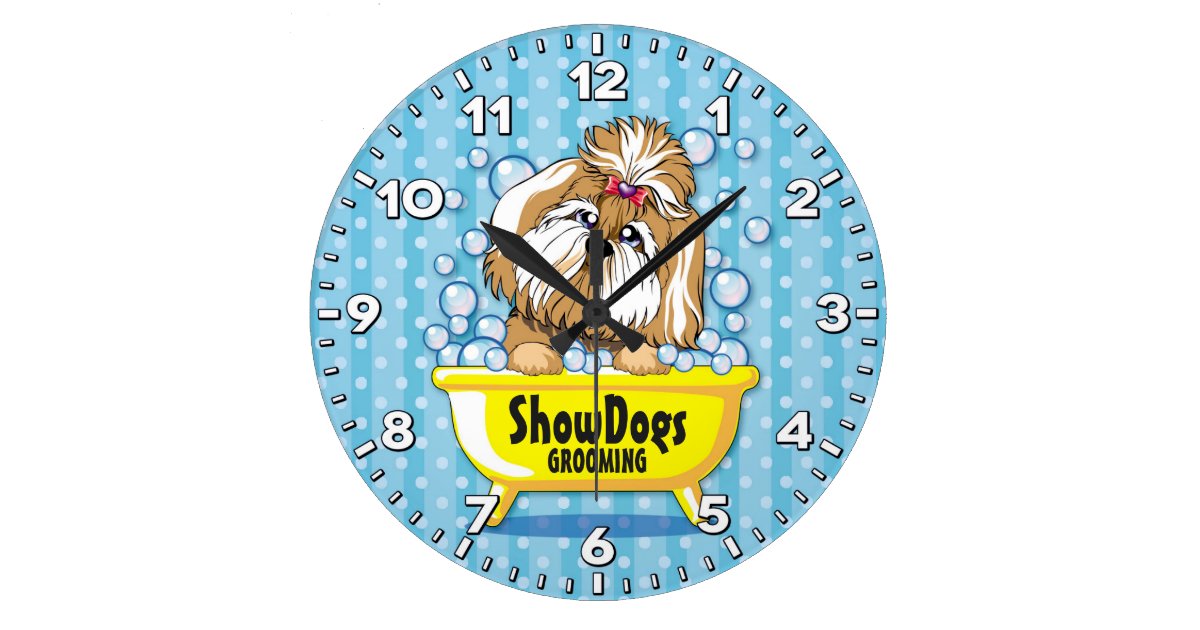Dog Grooming SalonPet GroomerPersonalized Clock