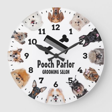 Dog Grooming Salon-pet Groomer-personalized Clock