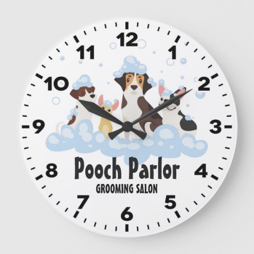 Dog Grooming Salon_Pet Groomer_Personalized Clock