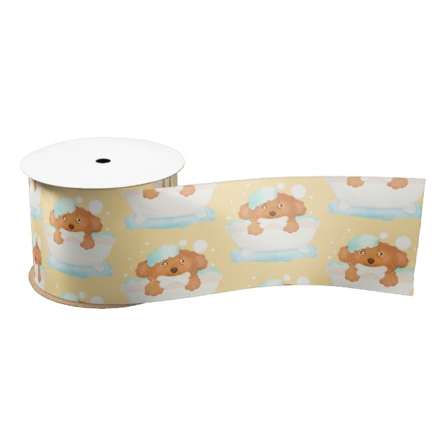 Dog Grooming Salon Satin Ribbon (Spool)