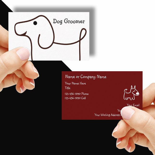 Dog Grooming Service Business Cards (Creator Uploaded)