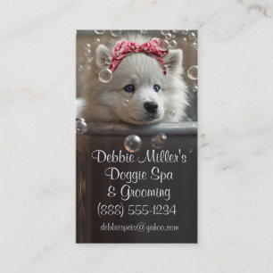 Dog Grooming Spa Business Card
