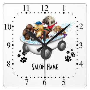 3dRose DPP_3970_3 Golden Retriver Puppy-Wall Clock 15 by 15-Inch