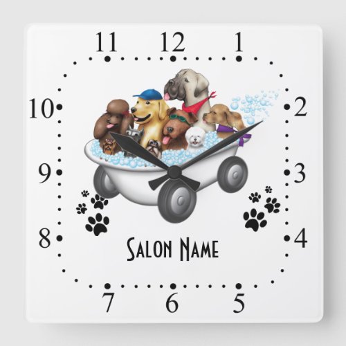 Dog grooming Wall Clock