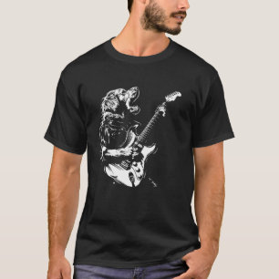 Dog Guitarist Guitar - Cavalier Dad Mom T-Shirt