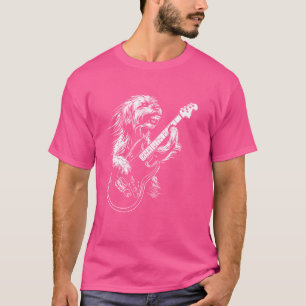 Dog Guitarist Guitar - Lhasa Apso Dad Mom T-Shirt