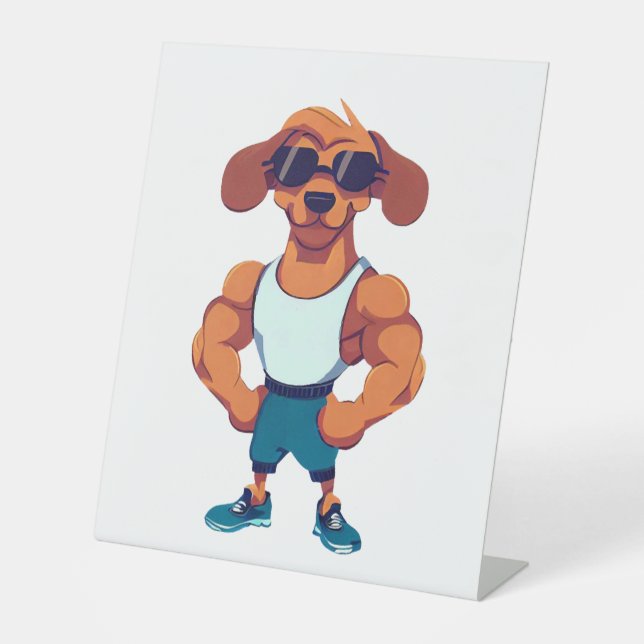 Dog Gym Pedestal Sign (Front)