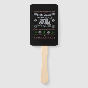 Dog Hair Christmas Sweater Essential T-Shirt Hand Fan