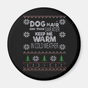 Dog Hair Christmas Sweater Essential T-Shirt Magnet