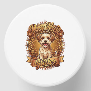 Dog Hair Is Glitter Fluffy Gold Ribbon_1 Mini Candle Favors