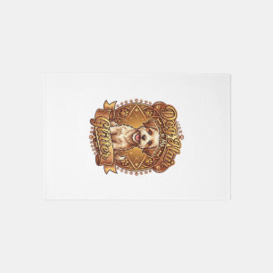 Dog Hair Is Glitter Fluffy Gold Ribbon_1 Rug