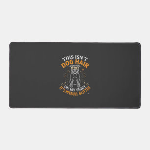 Dog Hair Pitbull Glitter Wearing Sunglasses Stars Desk Mat
