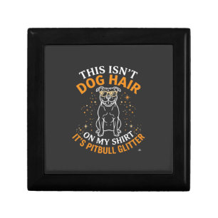 Dog Hair Pitbull Glitter Wearing Sunglasses Stars Gift Box