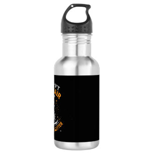 Dog Hair Pitbull Glitter Wearing Sunglasses Stars Stainless Steel Water Bottle