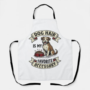 Dog Hair Shirt Vintage Engraving Funny Dog Lover D Apron
