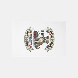 Dog Hair Shirt Vintage Engraving Funny Dog Lover D Rug