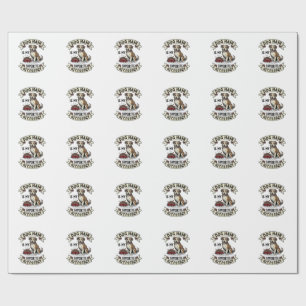 Dog Hair Shirt Vintage Engraving Funny Dog Lover D Wrapping Paper