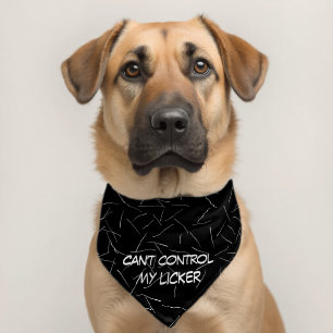 Dog Hair With Fun Text Pet Bandana Collar
