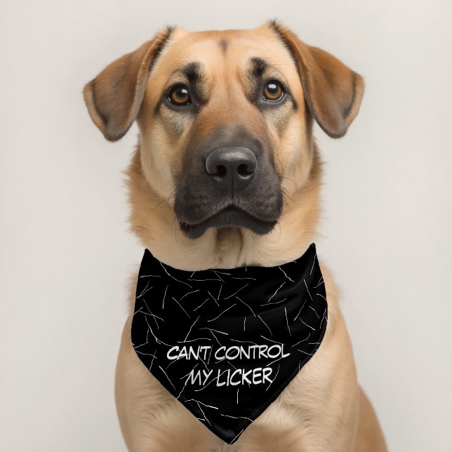 Dog Hair With Fun Text Pet Bandana Collar (Dog 2)