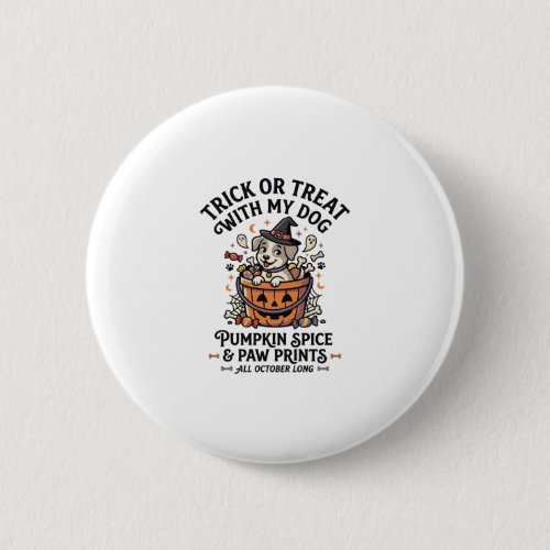 Dog Halloween Candy Night Button