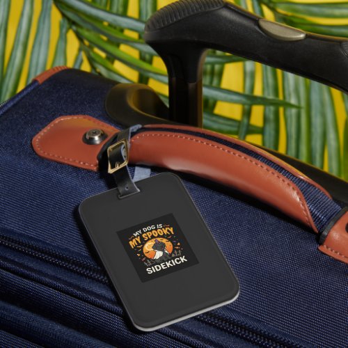 Dog Halloween Costume Night Luggage Tag