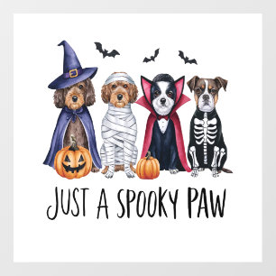 Dog Halloween Just a Spooky Paw Wall Decal