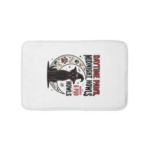 Dog Halloween Midnight Howls Bath Mat