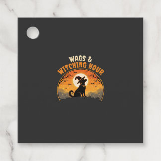 Dog Halloween Moonlight Favor Tags