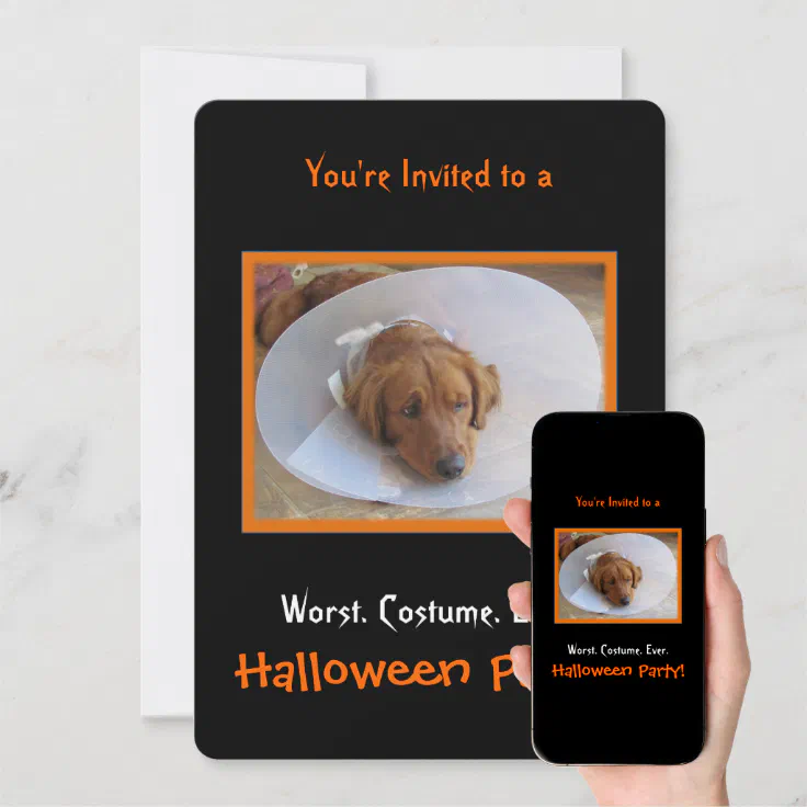 Dog Halloween Party Invitation Zazzle