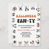 Dog Halloween Party Invite Dog Costume Parade