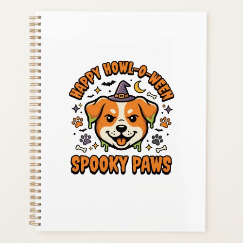 Dog Halloween Spooky Paws Planner