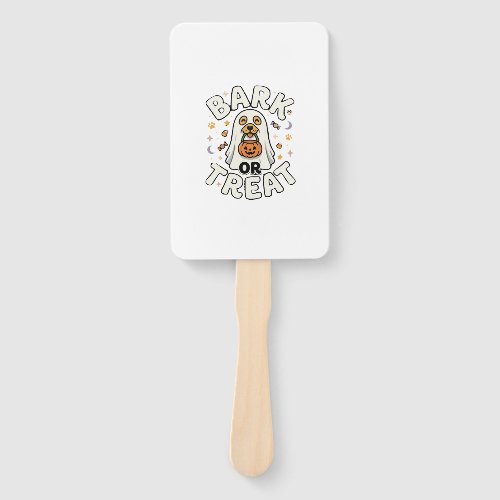 Dog Halloween Treat Squad Hand Fan