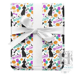 Dog Halloween Wrapping Paper
