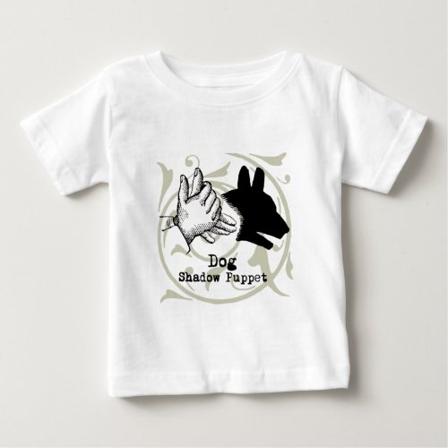 Dog Hand Puppet Shadow Games Vintage Baby T_Shirt