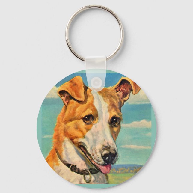 dog handsome dog keychain (Front)