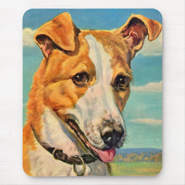 dog handsome dog mouse pad (Front)