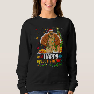 Dog Happy Belgian Malinois Dog Hellothanksmas Sweatshirt