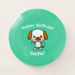 Dog Happy Birthday Add Name Gift Wham-O Frisbee