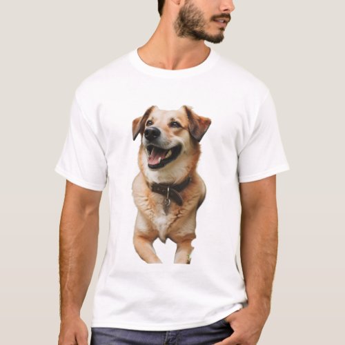 Dog Happy Face Expression T_Shirt