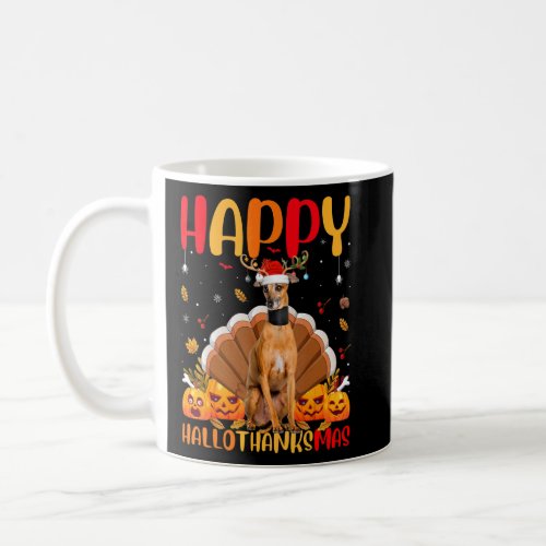 Dog  Happy Italian Greyhound Dog Hellothanksmas  Coffee Mug