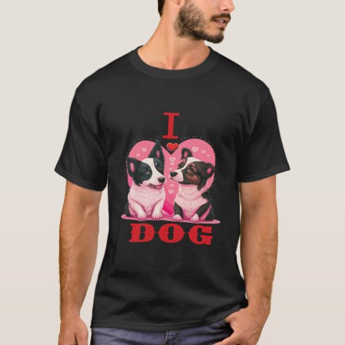 Dog heart t_shirt