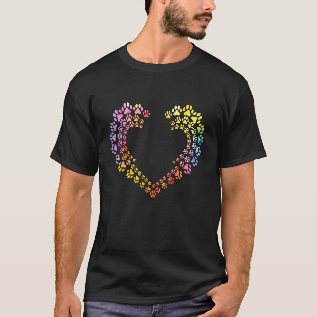 Dog Heartbea Love Pugs Women's Girls Dog   1 T-Shirt (Front)