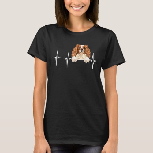 Dog Heartbeat For English Toy Spaniel T_Shirt