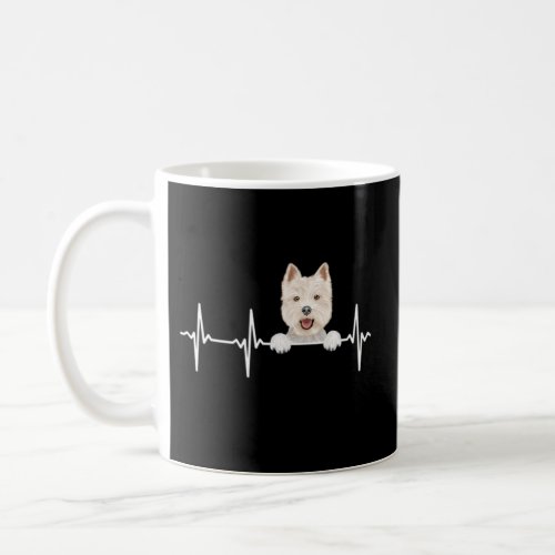 Dog Heartbeat For West Highland White Terrier Coffee Mug