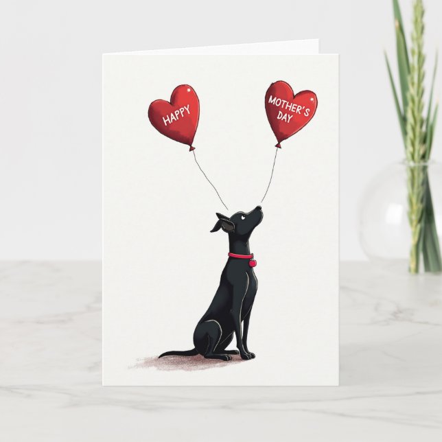 Dog Hearts Mothers Day Card (Front)