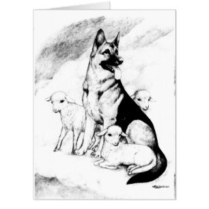 Dog Heaven, the Master's Flock Card