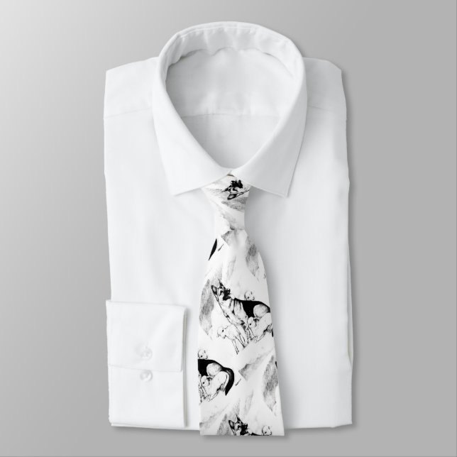 Dog Heaven, the Master's Flock Neck Tie (Tied)