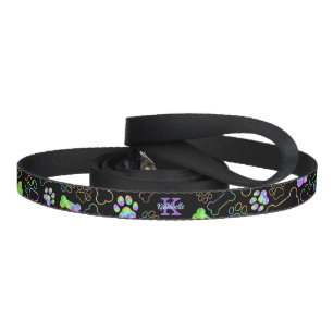 Dog Holographic Ombre Rainbow Monogram Pet Lead