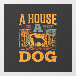 Dog Home Vintage House Floor Decals